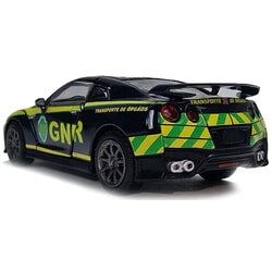 Nissan GT-R R35 (Portuguese Police Car With Driver Figure) in Dark Blue/Green