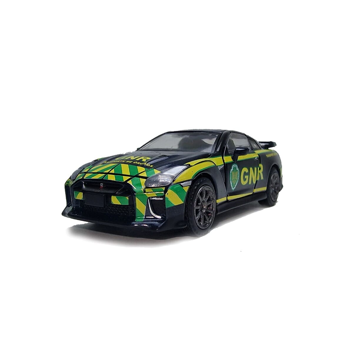 Nissan GT-R R35 Diecast Model 1:64 scale Dark Blue/Green Era