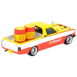 Nissan Sunny Hakatora Pick-Up (Shell With Oil Drums) in Red/White/Yellow