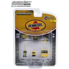 Penzoil Shop Tool Accessories Series 5 1:64 scale Diorama Accessory by Green Light Collectibles in Yellow/Black