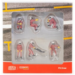 Pit Crew Figure Set in Red