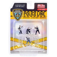 Police Line Figure Set 1:64 scale Diorama Accessory by American Diorama