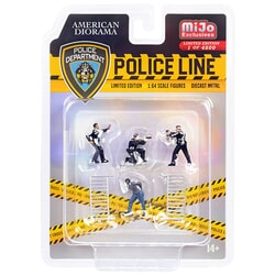 Police Line Figure Set 1:64 scale Diorama Accessory by American Diorama