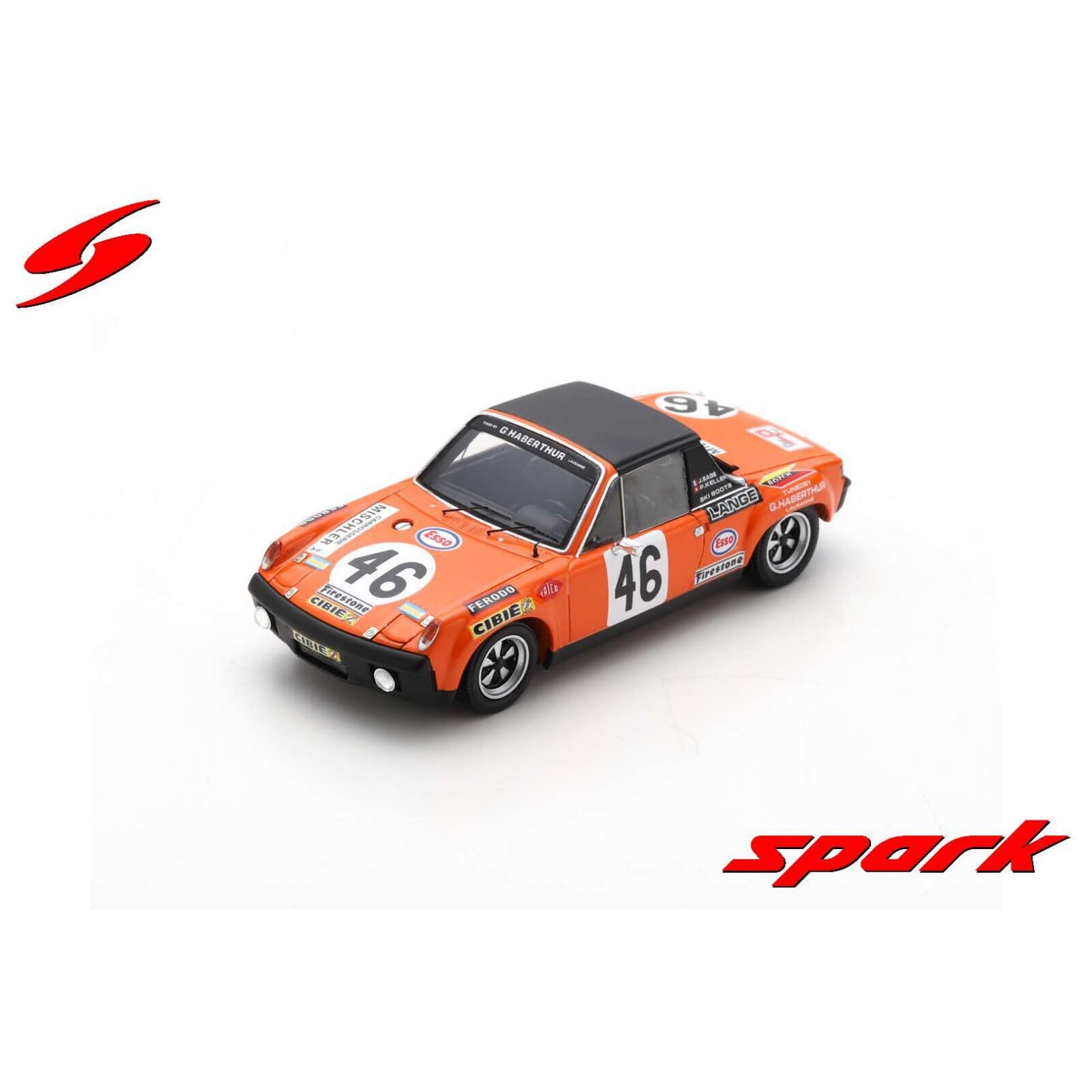 Porsche 956 Diecast Model 1:43 scale White/Red Spark