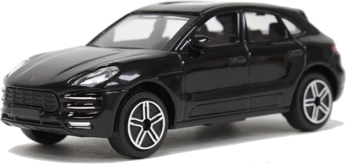 Porsche Macan Diecast Model 1 43 scale Black Bburago