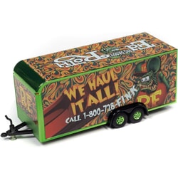 Rat Fink Enclosed Trailer We Hall It All 1:64 scale Diorama Accessory by Auto World in Green/Red