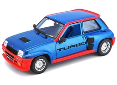 Renault 5 Turbo Diecast Model 1:24 scale Blue Bburago