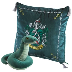 Slytherin Cushion with House Mascot Plush from Harry Potter