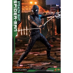 Spider-Man Stealth Suit Movie Masterpiece Series Figure from Spider-Man Far From Home - Hot Toys MMS540