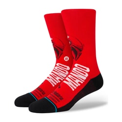 Stance Mando West Star Wars Crew Socks in Red Large
