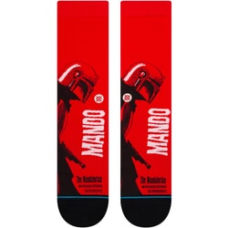 Stance Mando West Star Wars Crew Socks in Red Large