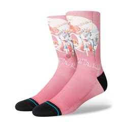 Stance Races Queen Crew Socks in Dusty Rose Large