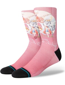 Stance Races Queen Crew Socks in Dusty Rose Large