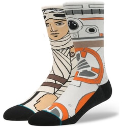Stance The Resistance Star Wars Crew Socks in Tan Large