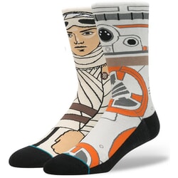 Stance The Resistance Star Wars Crew Socks in Tan Large