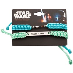 Obi-Wan Hello There 2 Piece Bracelet From Star Wars in Green/Blue