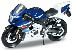 Welly 1:18 Suzuki GSX-R750 Diecast Model Motorcycle 12803