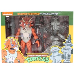 Triceraton Infantryman and Roadkill Rodney from Teenage Mutant Ninja Turtles - NECA 54160