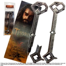 Thorin Oakenshield Key Pen and Bookmark Set from The Hobbit An Unexpected Journey - Noble Collection NN1216