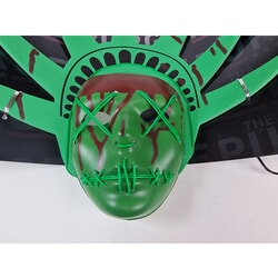 Lady Liberty Light Up Mask From The Purge Election Year (Damaged Item)