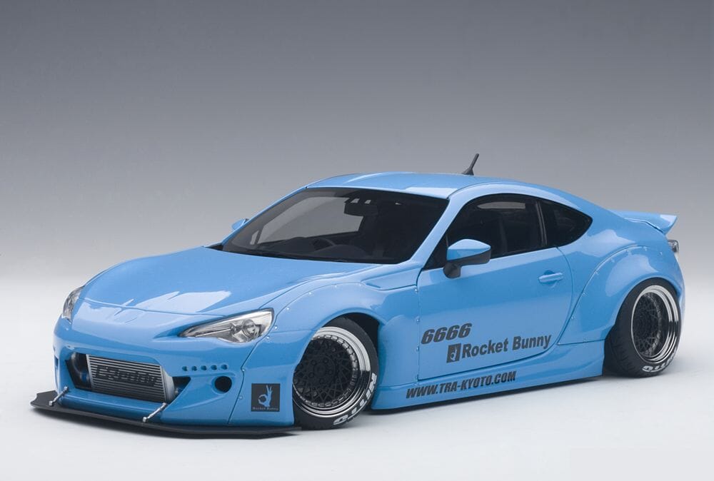 Toyota 86 Rocket Bunny Edition Composite Model 1 18 Sky Blue