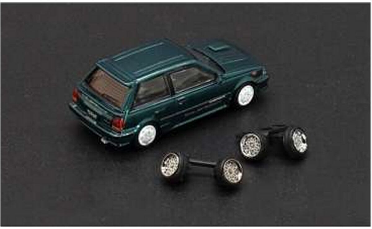 Toyota Starlet Turbo S Diecast Model 1 64 scale Green