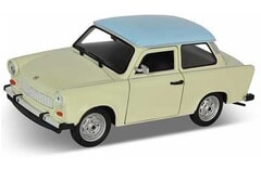 Trabant 601 Diecast Model 1:24 scale Cream and Blue Welly
