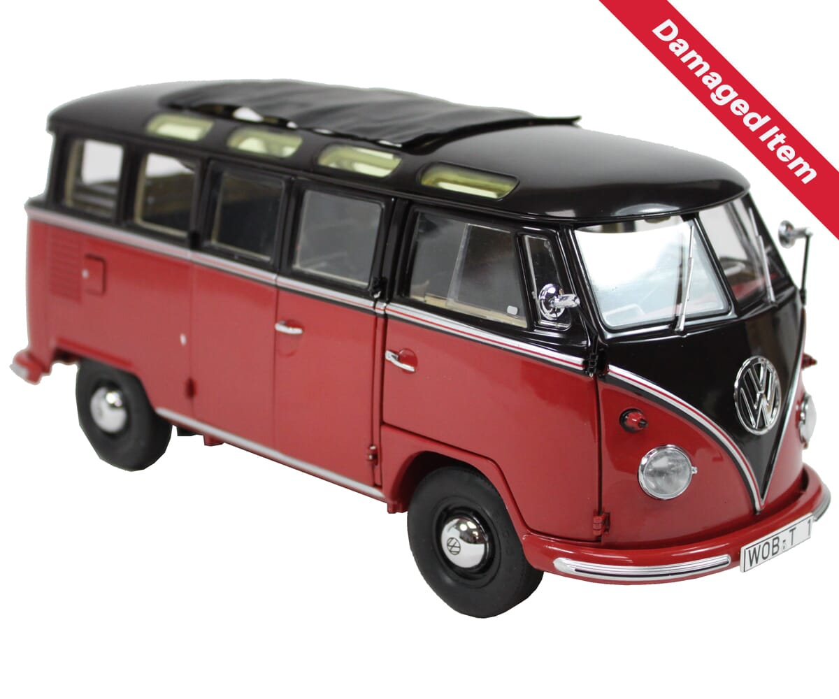 VW Bus T4 Caravelle Diecast Model 1:18 scale Red