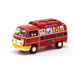 VW Type II Hello Kitty School Bus Diecast Model 1:64 Red