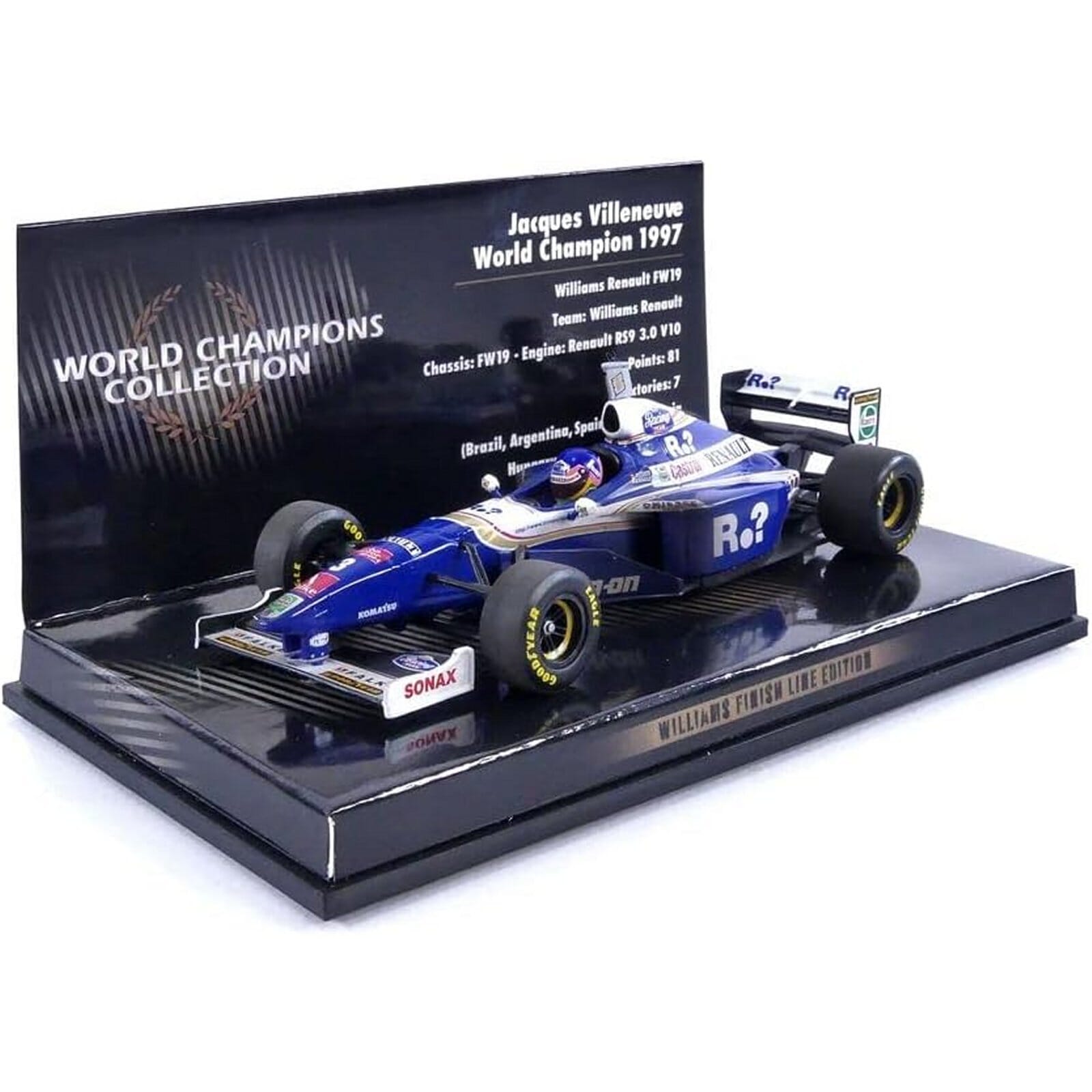 Williams Renault FW19 Diecast Model 1:43 Jacques Villeneuve