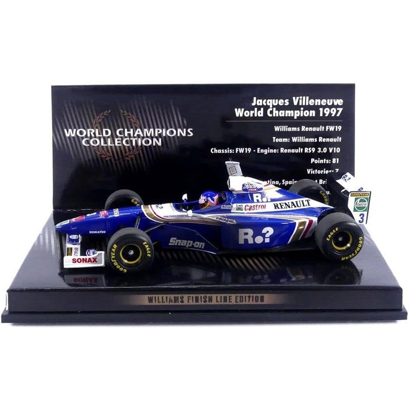 Williams Renault FW19 Diecast Model 1:43 Jacques Villeneuve