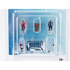 Winter Break Figure Set 1:64 scale Diorama Accessory by American Diorama