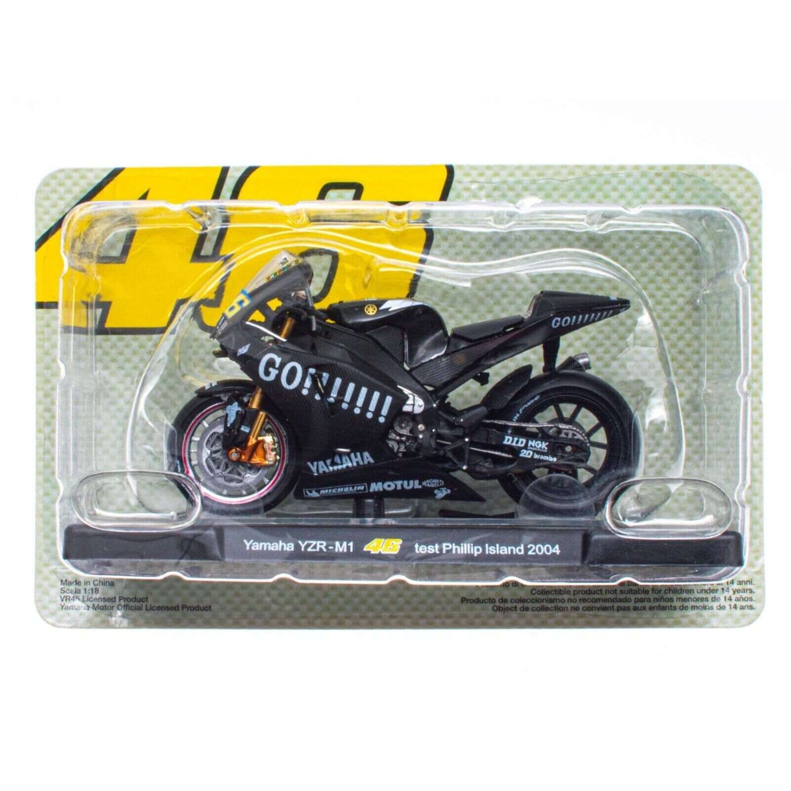 Yamaha YZR M1 Model Bike 1 18 scale Black Ex Mag